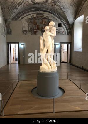 Rondanini Pietà di Michelangelo. Milano, Italia. Foto Stock