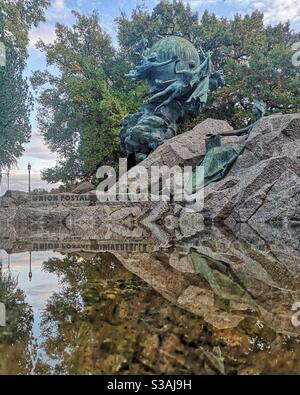 Monumento all'Unione postale universale, Berna, Svizzera Foto Stock