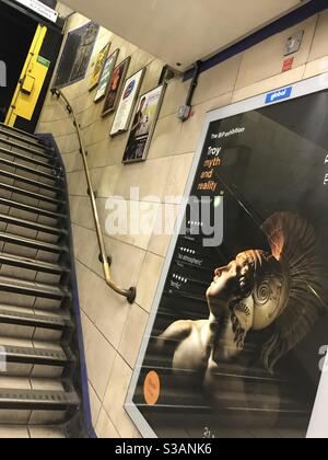 Metropolitana di Londra, stazione di Aldgate East. Foto Stock