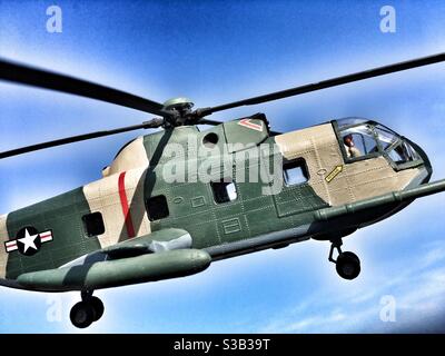 Elicottero Jolly Green Giant modello in plastica scala 1/72 Foto Stock