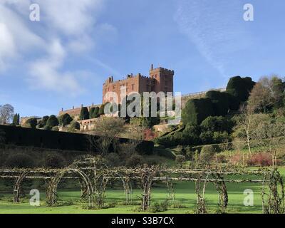 Powis Castle in autunno Foto Stock