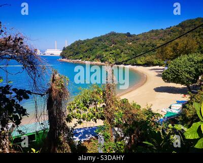 Lo So Shing Spiaggia Di Isola Di Lamma Paesino Di Mare Di Hong Kong Foto Stock Alamy
