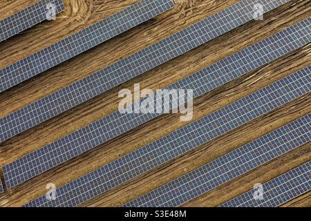 Pannello solare array Foto Stock