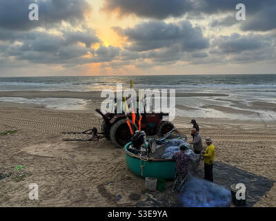 Long Hai villaggio di pescatori Foto Stock