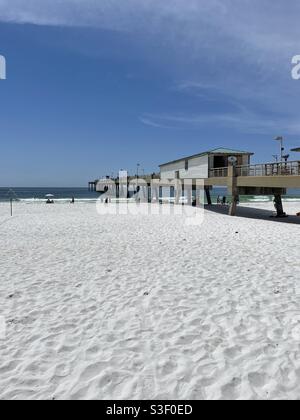 Fort Walton Beach Florida Okalossa Island molo 2021 aprile Foto Stock