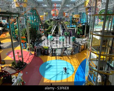 Nickelodeon Universe al Mall of America di Bloomington, Minnesota. Foto Stock