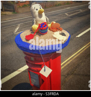 Top box a coccodrillo in Felixstowe, Suffolk Foto Stock