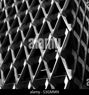 Parcheggio recentemente demolito a Londra, appena fuori Oxford Street su Welbeck Street Foto Stock