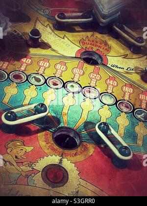 Vintage flipper Foto Stock