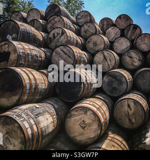 Bladnoch Whisky Distillery a Dumfries e Galloway in Scozia Foto Stock