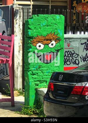 Street art a George Town, Penang, Malesia Foto Stock