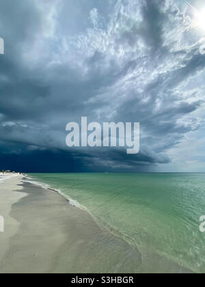 Tempesta nuvole sul Golfo del Messico Foto Stock