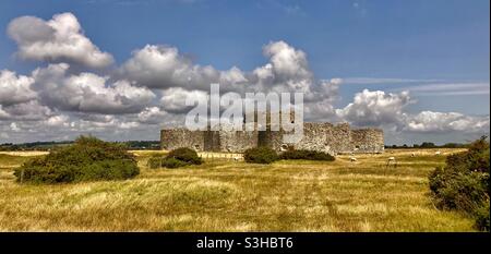 Castello di campanatura vicino a Rye Foto Stock