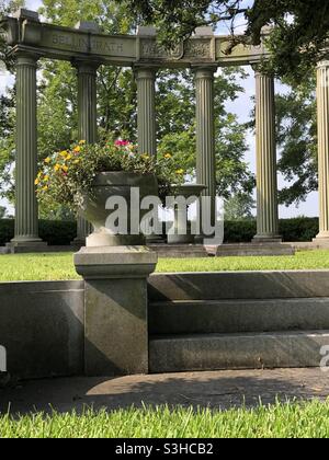 Monumento commemorativo di Bellingrath nel cimitero di Magnolia Foto Stock