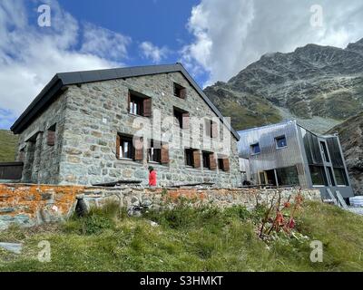 Cabane de Chanrion, Alpi Vallesi, Svizzera Foto Stock