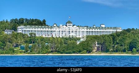 Il Grand Hotel sull isola di Mackinac Foto Stock