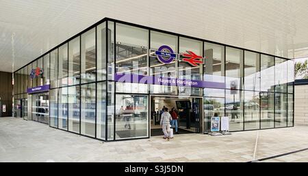 Nuovissima stazione ferroviaria Hayes & Harlington TfL Foto Stock