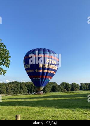Mongolfiera decollo Derbyshire Regno Unito Foto Stock