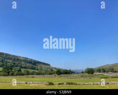 Campi in Yorkshire Dales Foto Stock