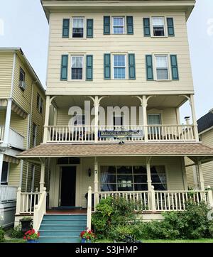 August, 2021, Bellevue Stratford Inn, Ocean Grove, Neptune Township, Monmouth County, New Jersey, Stati Uniti Foto Stock