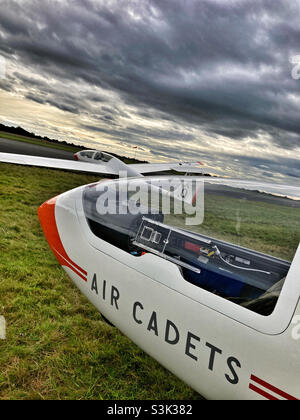 Air Cadet Viking T1 alianti al RAF Topcliffe Foto Stock