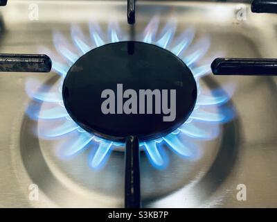 Anello di gas sul lavoro Foto Stock