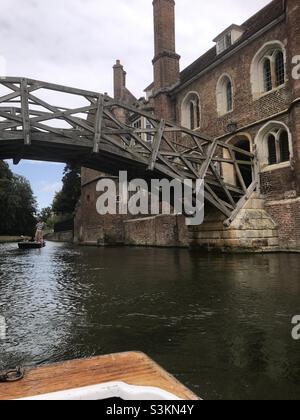 Ponte matematico a Cambridge Foto Stock