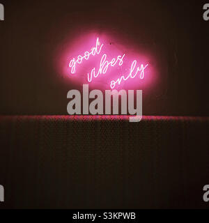 Solo buone vibrazioni Foto Stock