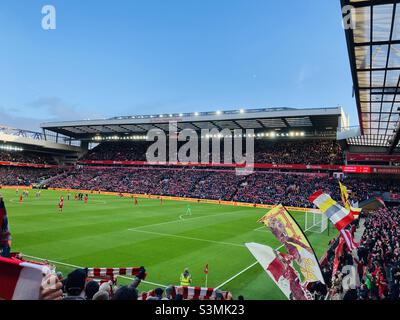 Stadio del Liverpool FC - Anfield. Foto Stock