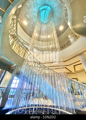 Cascata all'interno di Westin Cape Coral, Florida Foto Stock