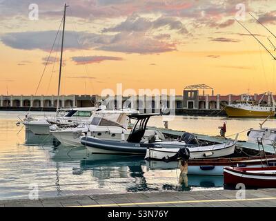 Porto di Acciaroli, Marina di Acciaroli, Pollica Foto Stock