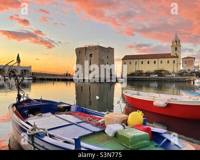 Porto di Acciaroli, Marina di Acciaroli, Pollica Foto Stock