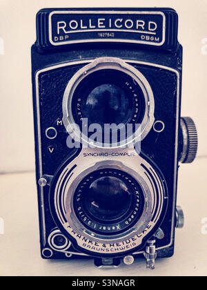 Film d'epoca Rolleicord Camera Foto Stock