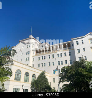 Gennaio 2022, British Colonial Hilton, Nassau, Bahamas, Nord America. L'hotel rimarrà chiuso per un periodo indeterminato a febbraio 2022. Foto Stock