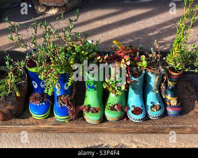 Giardino welly boot per bambini Foto Stock