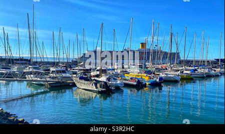 Porto turistico di Funchal. Madeira Foto Stock