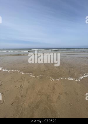 Perranporth Beach nella Cornovaglia del Nord Foto Stock