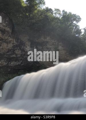 Cascate al Willow River state Park. Hudson, WISCONSIN Foto Stock