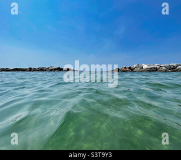 In mare a San Remo Italia Foto Stock