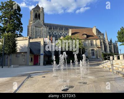 Cattedrale Saint Étienne, Bourges, Francia Foto Stock