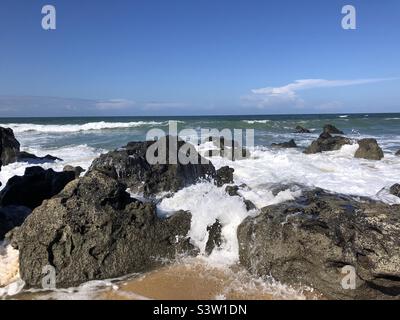 Aspro mare nel nord del Brasile. Foto Stock