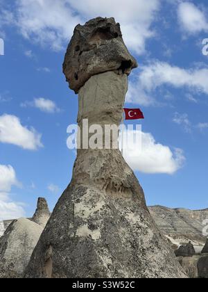 Valle dei monaci in Cappdocia, Turchia, vicino a Nevsehir e Kayseri Foto Stock