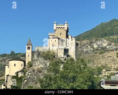 Castello di Saint Pierre, Valle d'Aosta, Italia Foto Stock