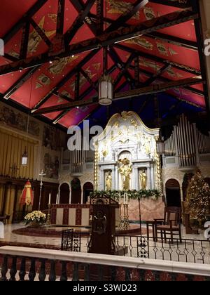 L'altare della Basilica Cattedrale di Sant'Agostino a Sant'Agostino, Florida. Foto Stock