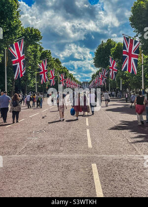 Pall Mall al Queens Jubilee Foto Stock