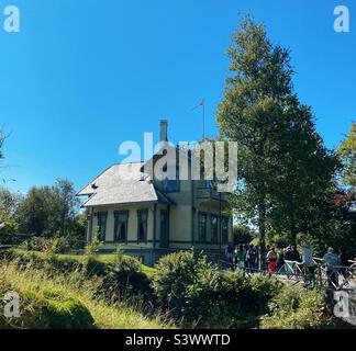 Troldhaugen, casa del famoso compositore Edvard Grieg, a Bergen, Norvegia Foto Stock