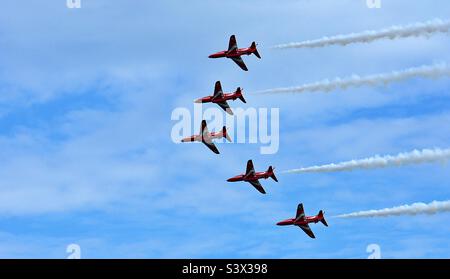 Frecce rosse RAFAT al Bournemouth Air Show 2022 Foto Stock