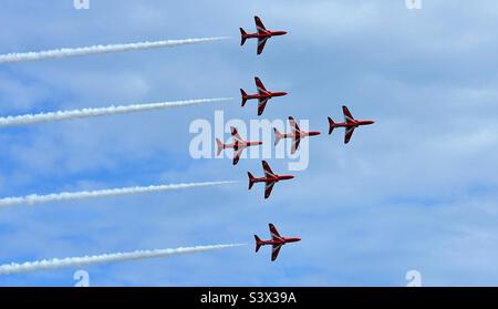 Frecce rosse RAFAT al Bournemouth Air Show 2022 Foto Stock