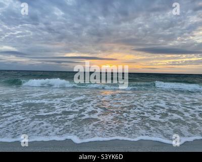 Tramonto sull'isola di Anna Maria Foto Stock