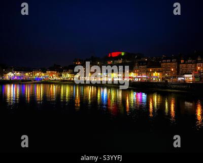 Oban, Scozia di notte. Foto Stock